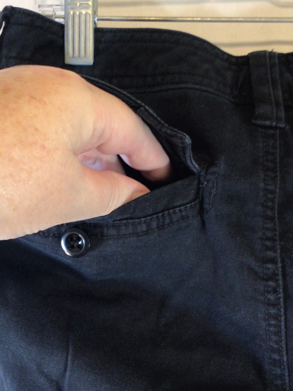 polo ralph lauren cargo pants black size 6 zip ankle stretch utility military - Picture 9 of 16